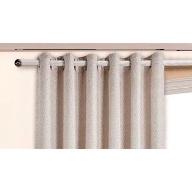 New Stylish Ring Top Luxury Jacquard Fully Lined Ready-Made SOHO Curtain Pair Free Tieback & Cushion Cover 45X45 Cm*