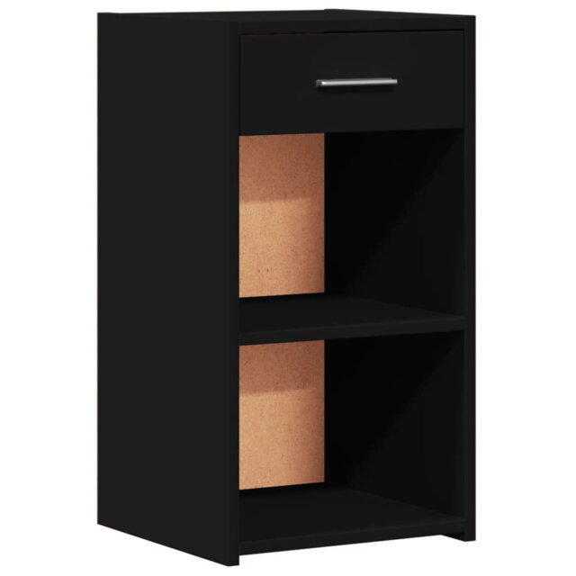 Vidaxl Bedside Cabinet Smoked Oak 35X34x65 Cm Engineered Wood