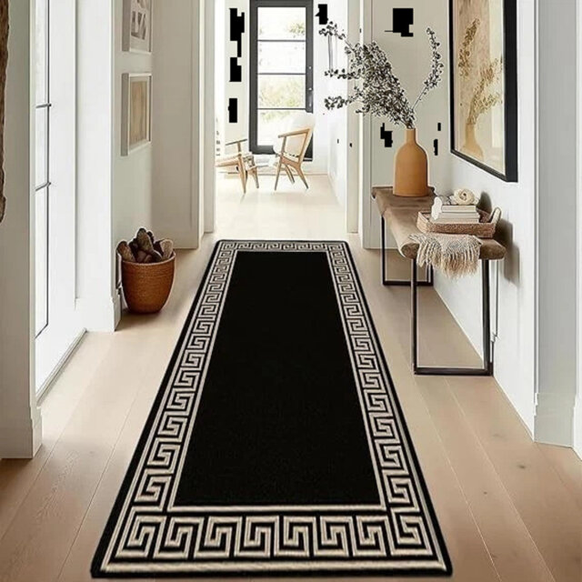 Non Slip Runner Rug Long Hallway Living Room Bedroom Kitchen Carpet Floor Mats*