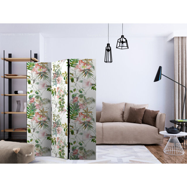 135cm W x 172cm H 3 - Panel One Sided Room Divider Folding Room Divider