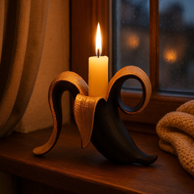 Polyresin Tabletop Candlestick