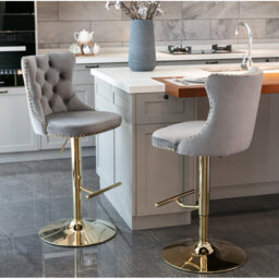 Pascola Swivel Adjustable Height Bar Stools Kitchen Barstools