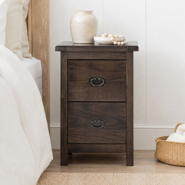 Alsace 2 Drawer Bedside petite Table