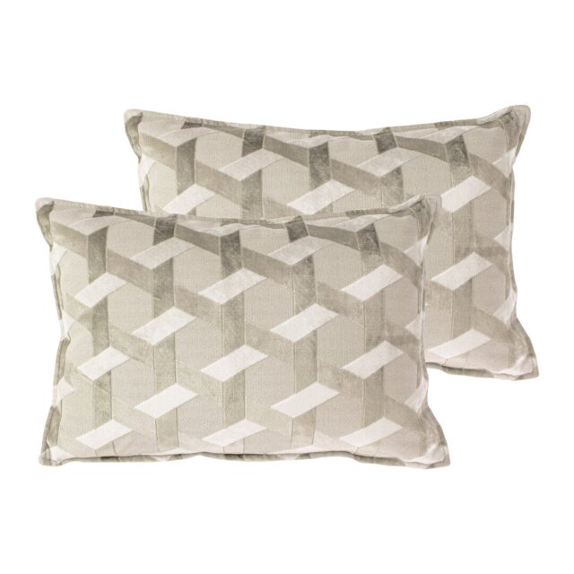 Geometric Rectangular Cushion