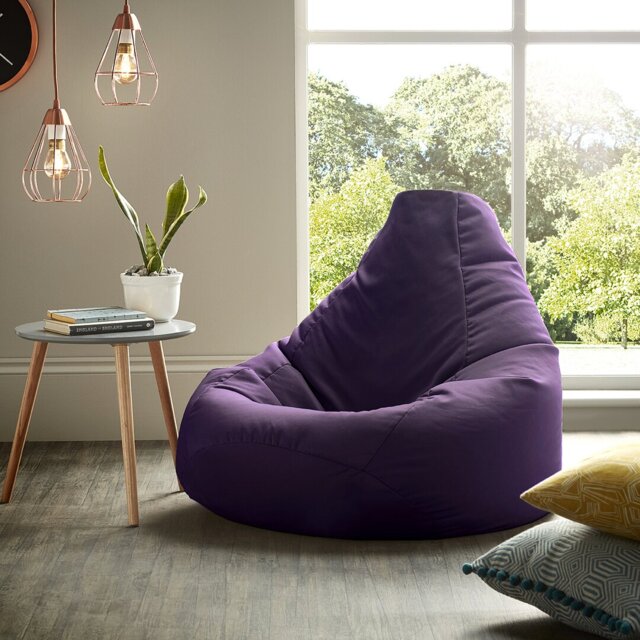 Salcombe Polyester Outdoor Friendly Refillable Bean Bag Chair & Lounger