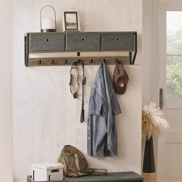 Fanette Wall 5 - Hook Wall Mounted Coat Rack