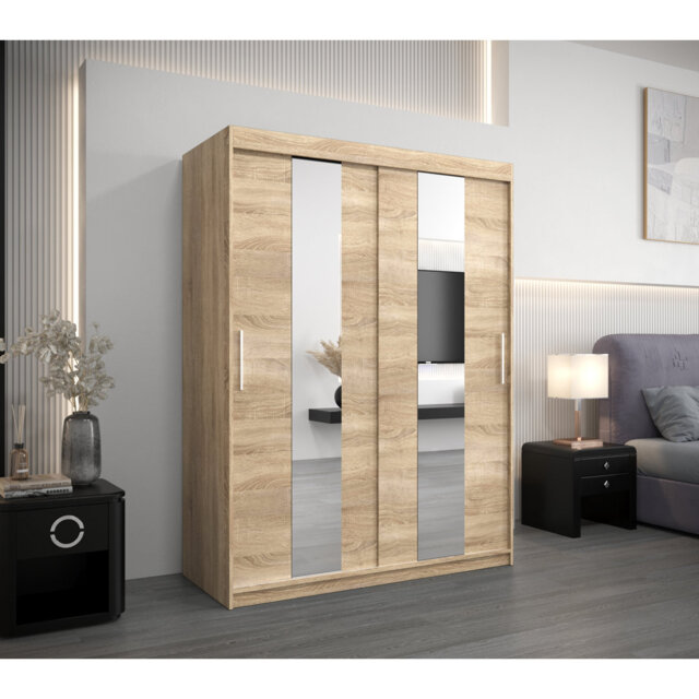 Aakin 2 Door Manufactured Wood Wardrobe