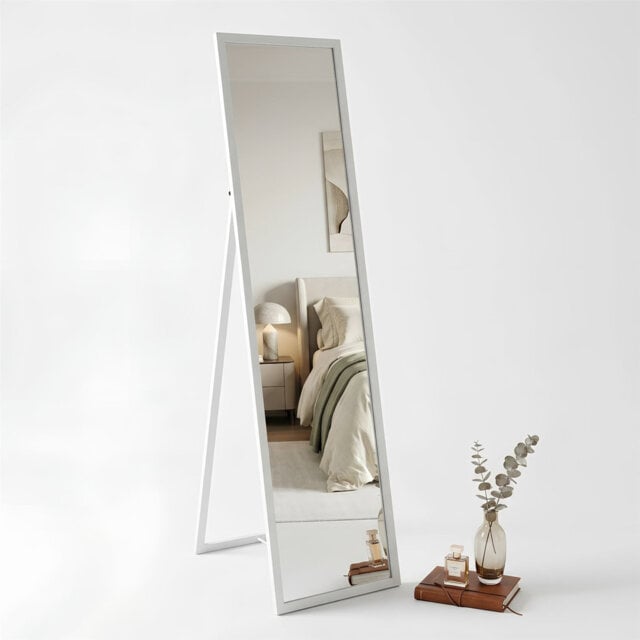 Harbour Housewares Square Full-Length Mirror - Freestanding Mirror for Bedrooms & Hallways