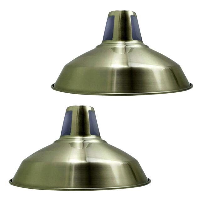 Alkis 16cm H Metal Barn Slotted Lamp Shade ( Uno )