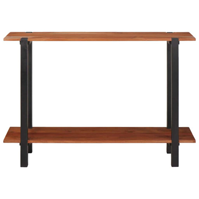 110cm Solid Wood Top Console Table
