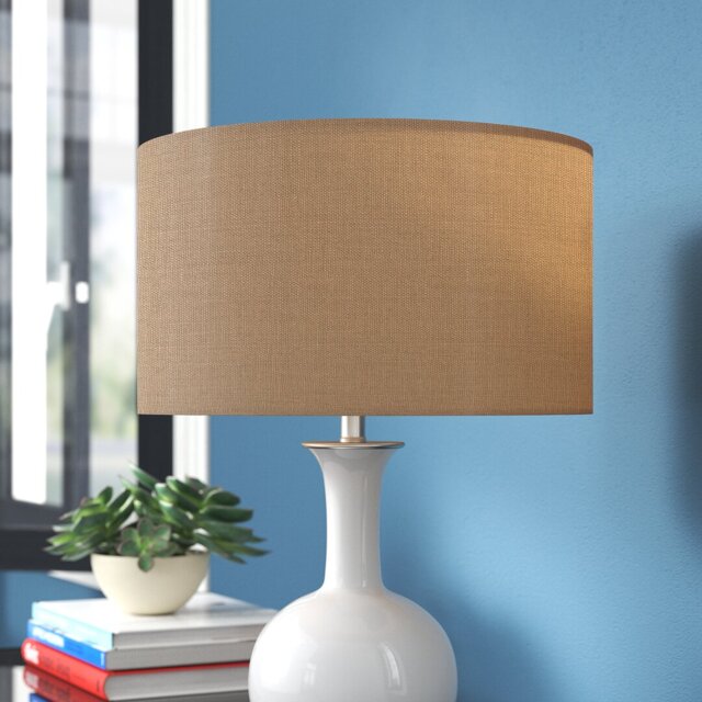 Lorcan 17cm H Cotton Drum Lamp Shade ( Screw On )