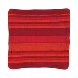 Daeschle Striped Red Square Cushion