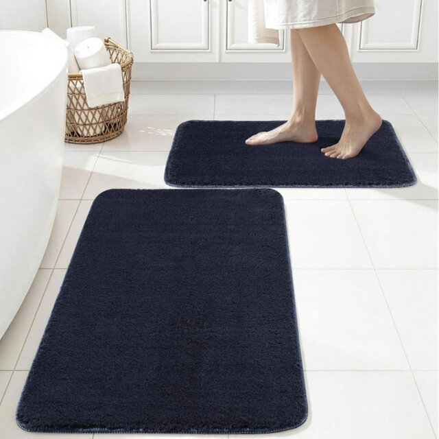 Ruglenza Aria Bath Mat Set, 2 Piece, Cream