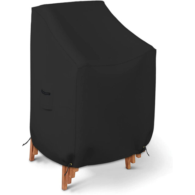 High Density Waterproof Stackable Patio Chair Cover, Outdoor All Weather Protection Lounge Chair Cover