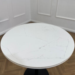 Round Metal Base Dining Table
