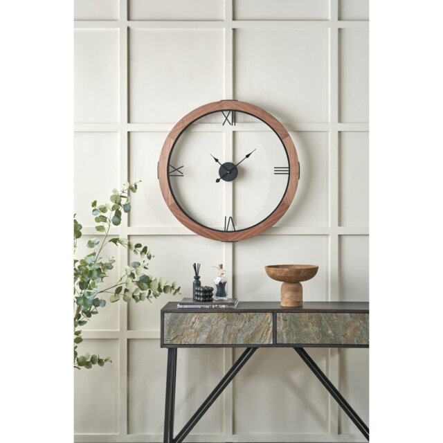 Annabele Manufactured Wood Wall Clock