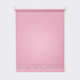 Semi Sheer Daylight Roller Blind with Chrome Eyelet Detail