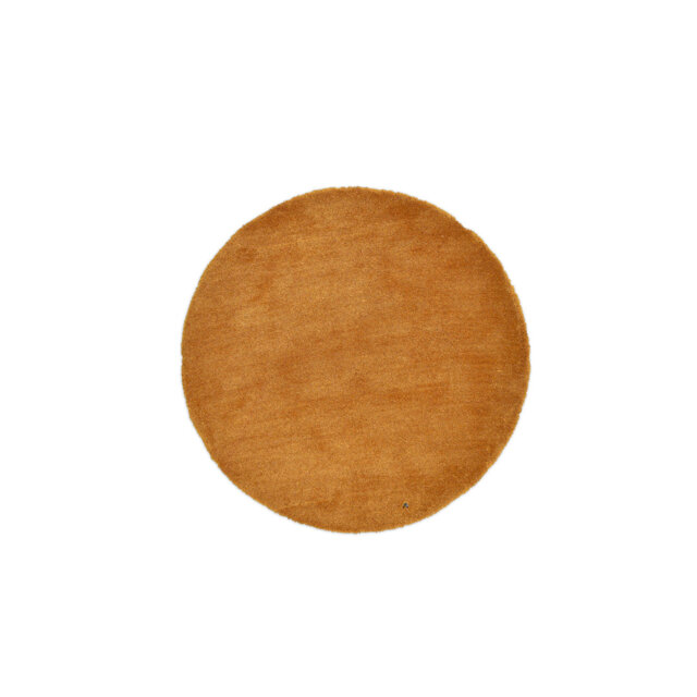 Cozy Hand-knotted High Pile Gold Rug