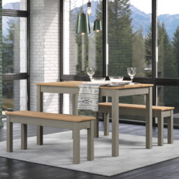 Bryon 4 - Person Pine Solid Wood Dining Set
