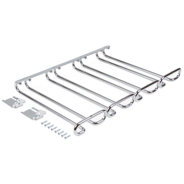 Reimund Hanging Wine Glass Rack in Chrome