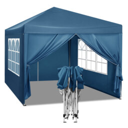 Gazebo Pop Up Waterproof Sunshade Camping Pagoda Tent 3m x 3m
