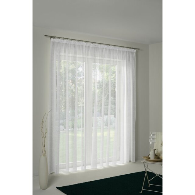 PePPer Pinch Pleat Semi-Sheer Single Curtain