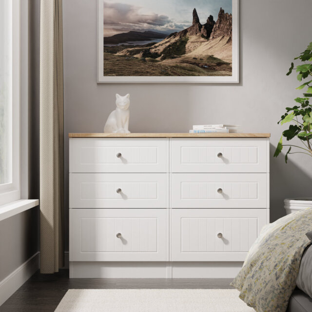 110cm W 6 - Drawer Chest of Drawers