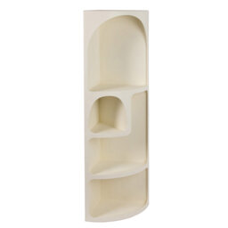 Priceville 120cm H x 30cm W Metal Corner Bookcase