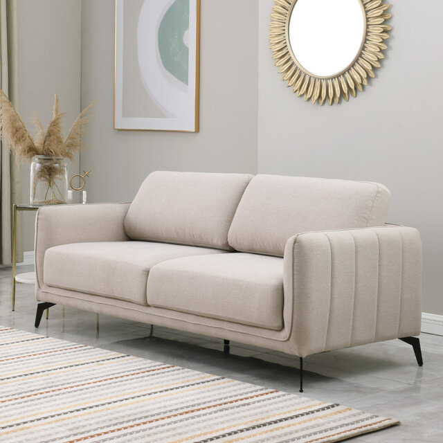 Ballycor 3 Seater Linen Sofa