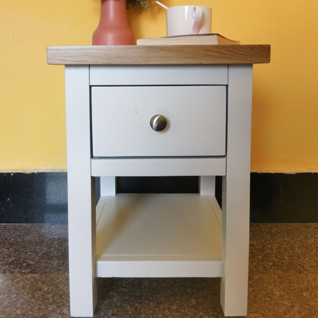 Zeb 36cm W Solid Wood Bedside Table