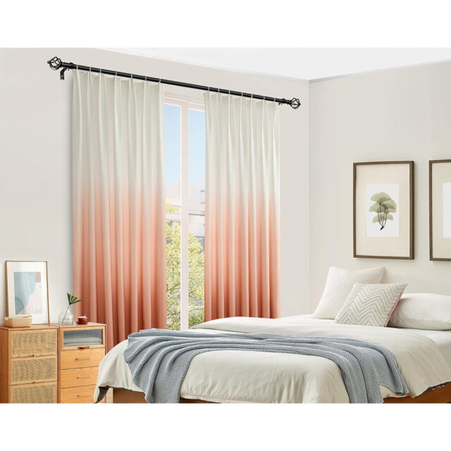 Adjustable 80cm to 148cm 1.9cm Single Curtain Pole