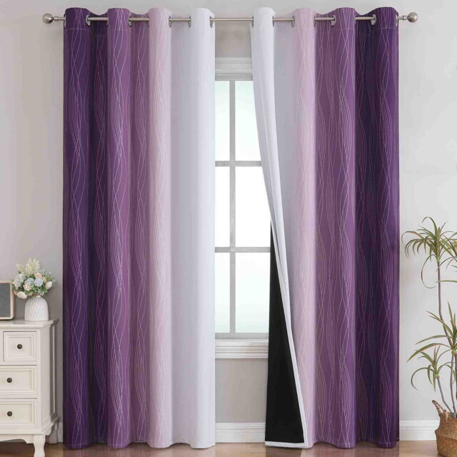 Polyester Blackout Curtain Pair (Set of 2)
