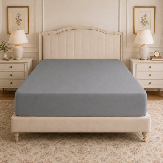 200 TC 50/50 Percale Polycotton Percale Fitted Sheet