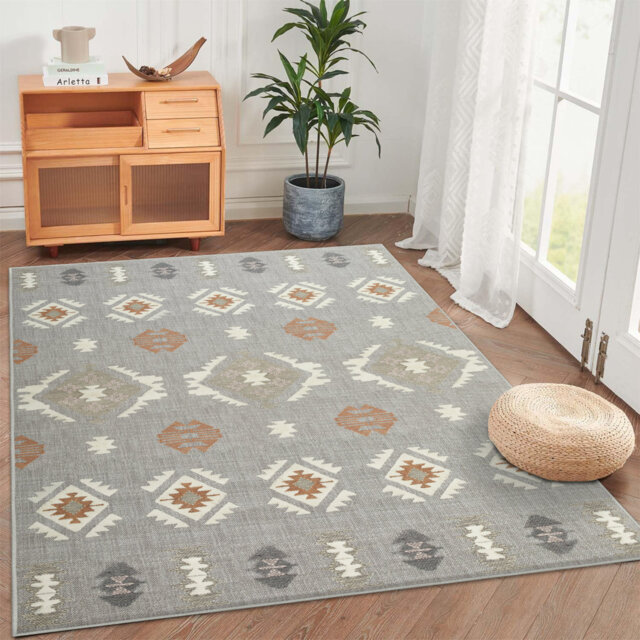 Printed Area Rug – Soft, Durable, Fade-Resistant Floor Decor For Living Room & Bedroom