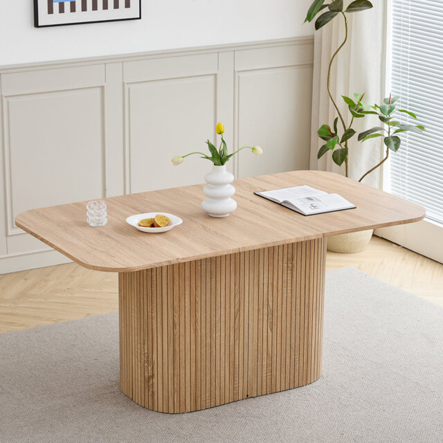 Nordic Style Wooden Dining Table - Rectangular Dining Table - For 4-6 People