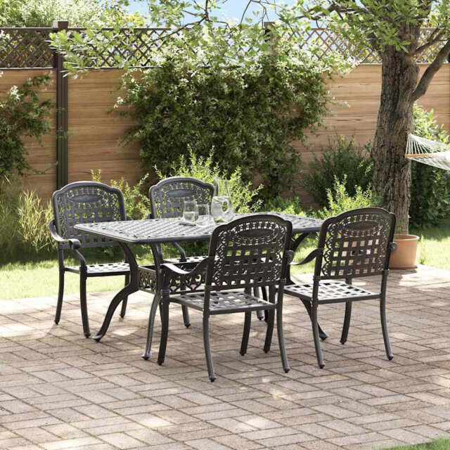 Garden Dining Set Aluminium Furnishings Outdoor Terrace Furniture Table