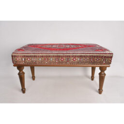 Cotton Upholstered Bench