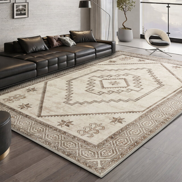 Vintage Oriental Area Rug – Living Room Large Rug for Cozy and Stylish Space