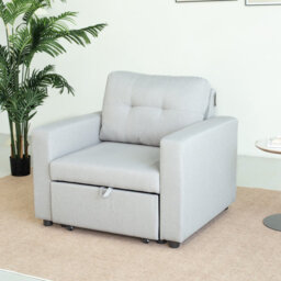 Linen Accent Chairs Bed - Single