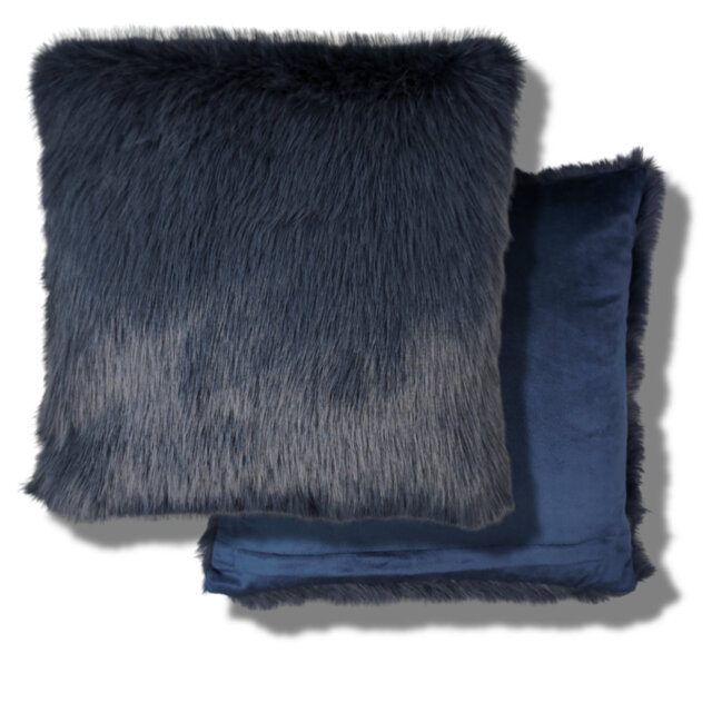 2 x Chelsea Filled Luxury Faux Fur Cushion 45x45cm