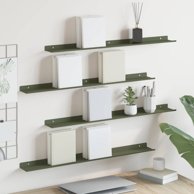 Floating Shelf Wall-Mounted Steel Home Storage Shelving Modern Shelves