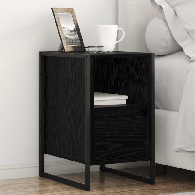 Bedside Table Artisian Oak 39.5 X 30 X 50 Cm Engineered Wood