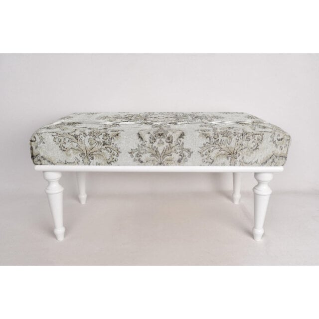 Cotton Upholstered Bench