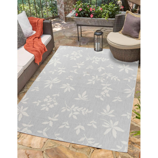 Sky Kilim Braided Floral Design Outdoor Rugs