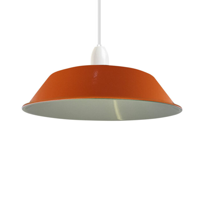 Vintage 36cm Metal Bowl Lamp Shade