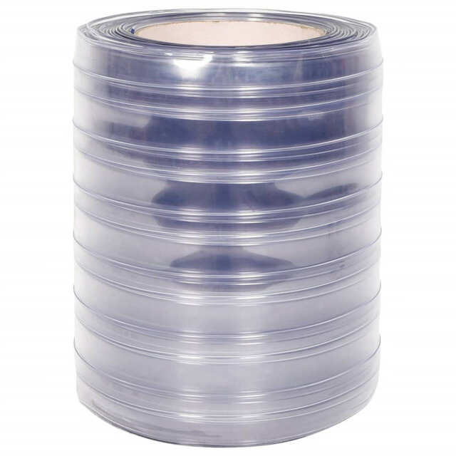 Plastic Sheer Door Curtain Single Panel
