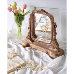 Solid Wood Rectangle Floor Mirror