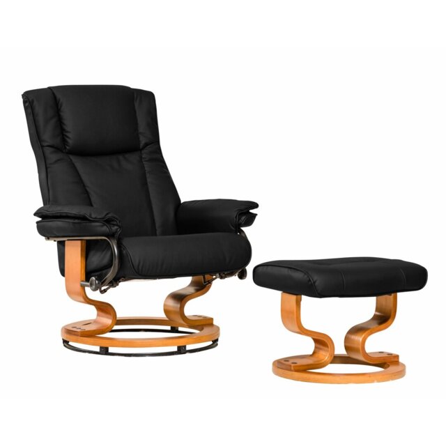 Robey Manual Swivel Recliner with Footstool