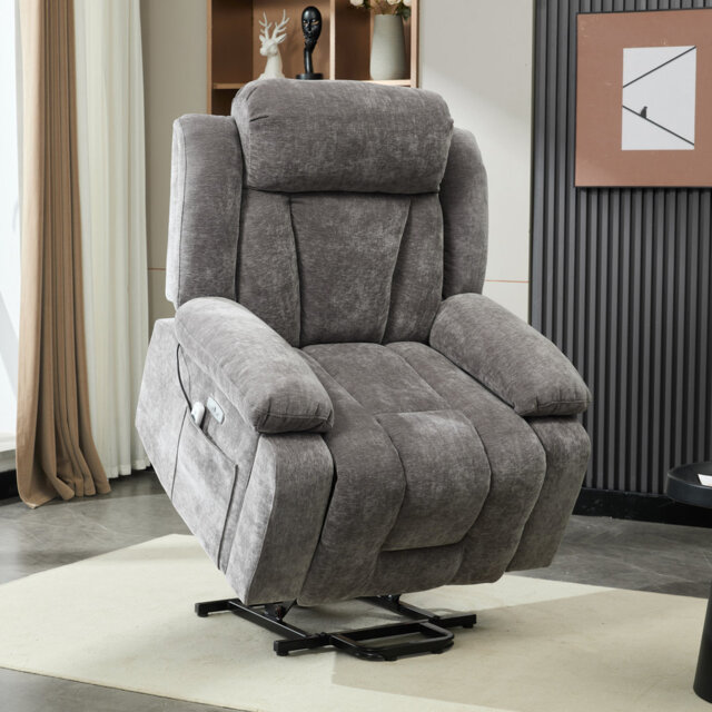 Electric Power Lift Recliner Chair With Massage & Heating – Usb Charging, Adjustable Backrest & Storage Pockets