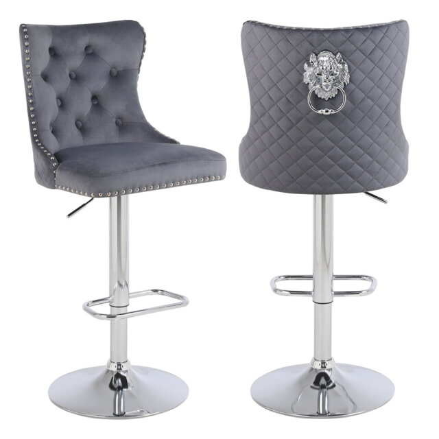 Swivel Yes Velvet Yes Bar Stool